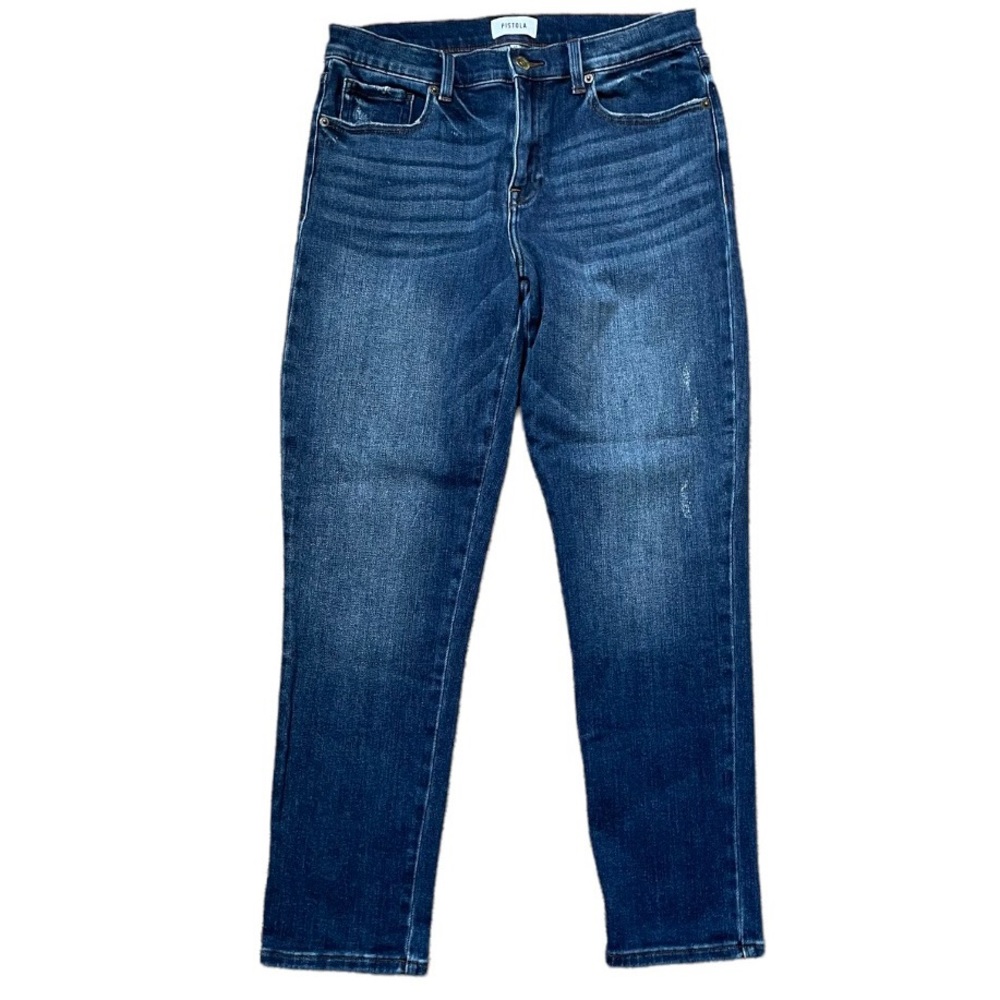Women’s Pistola Blue Medium Wash Distressed Size 29